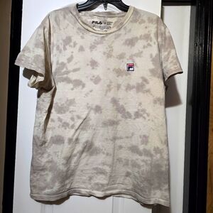 Fila Beige Tie-Dye Short Sleeve Tee